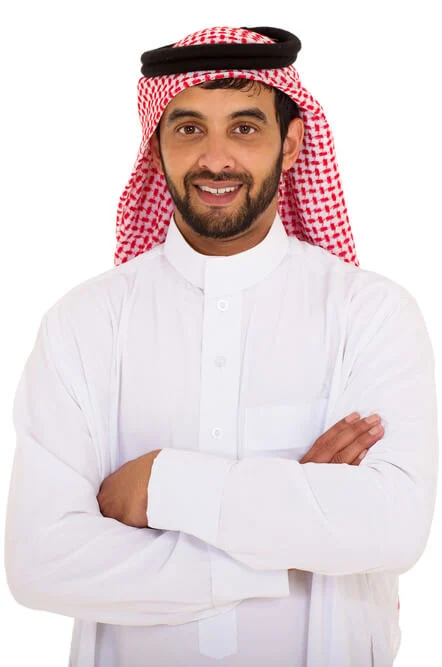 Illustrative image of a man in Gulf attire