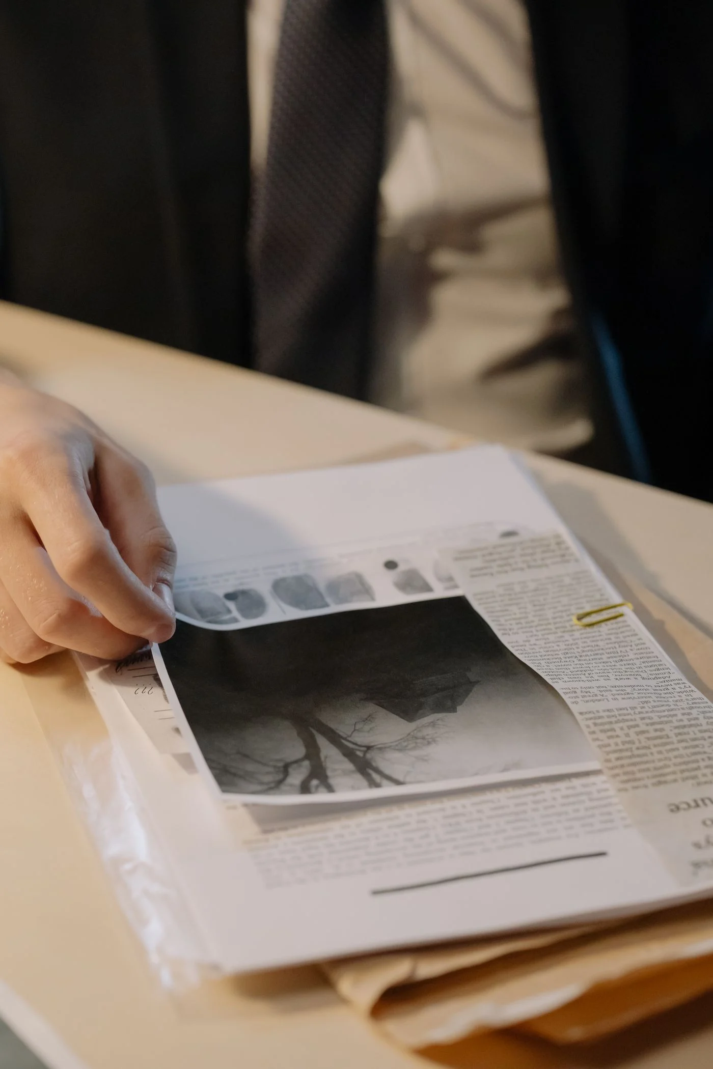 Gros plan du classement de dossiers et de documents